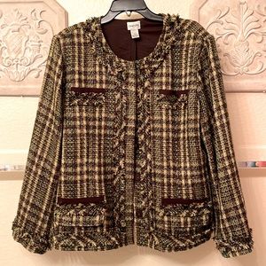 Fun Chico’s jacket with flair!